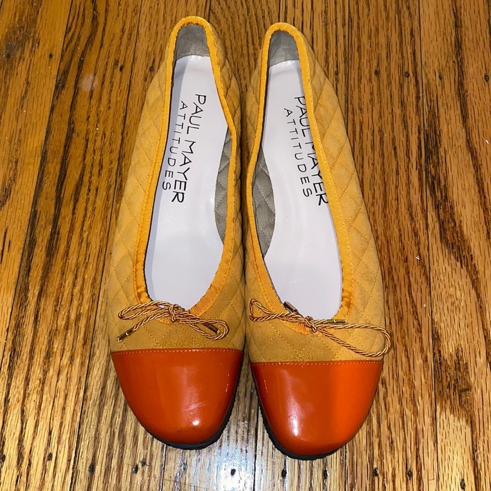 Paul Mayer attitudes WOMEN’S BEST QUILTED LEATHER BALLET FLAT size 7